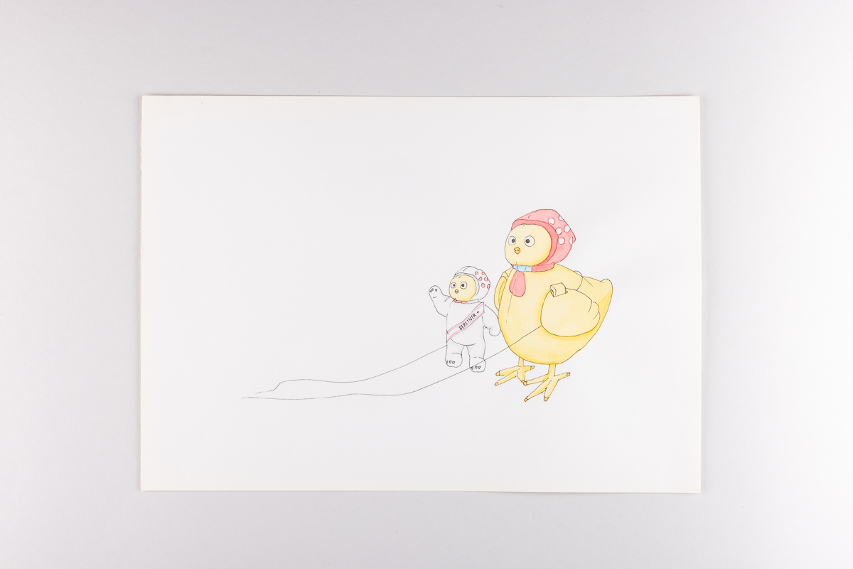 Misaki Kawabe, "Fairy 26," ink and watercolor on paper, 29.5 x 21.0 cm, 2009