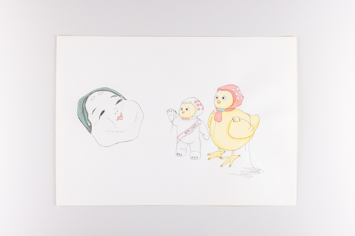 Misaki Kawabe, "Fairy 27," ink and watercolor on paper, 29.5 x 21.0 cm, 2009