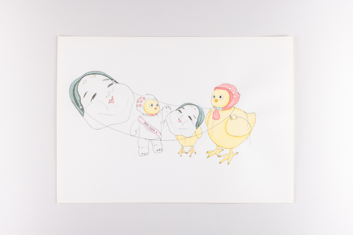 Misaki Kawabe, "Fairy 28," ink and watercolor on paper, 29.5 x 21.0 cm, 2009