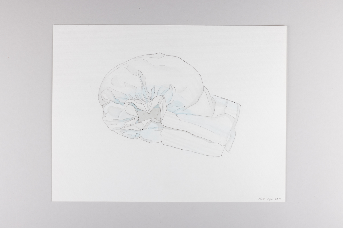 Misaki Kawabe, "Babypause 2," ink and watercolor on paper, 23.0 x 30.0 cm, 2011