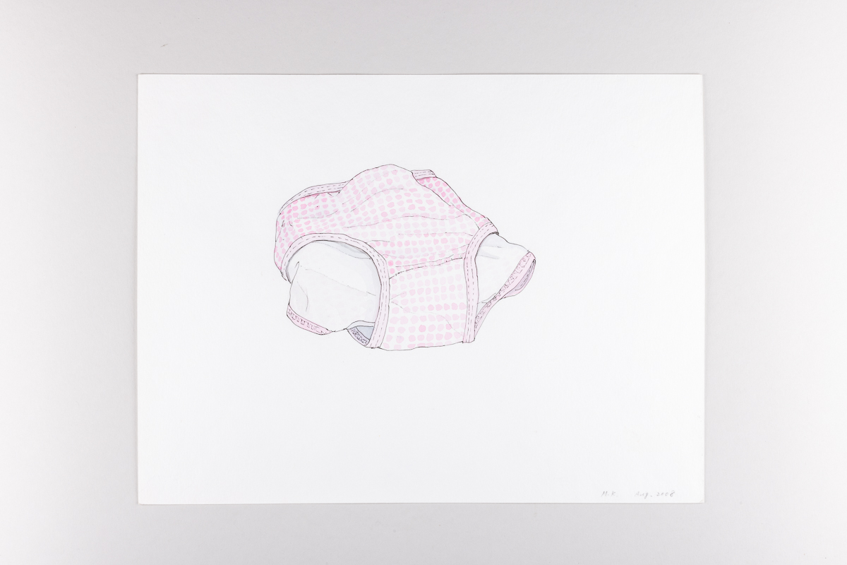 Misaki Kawabe, "Nostalgic Hentai 10," ink and watercolor on paper, 23.0 x 30.0 cm, 2008