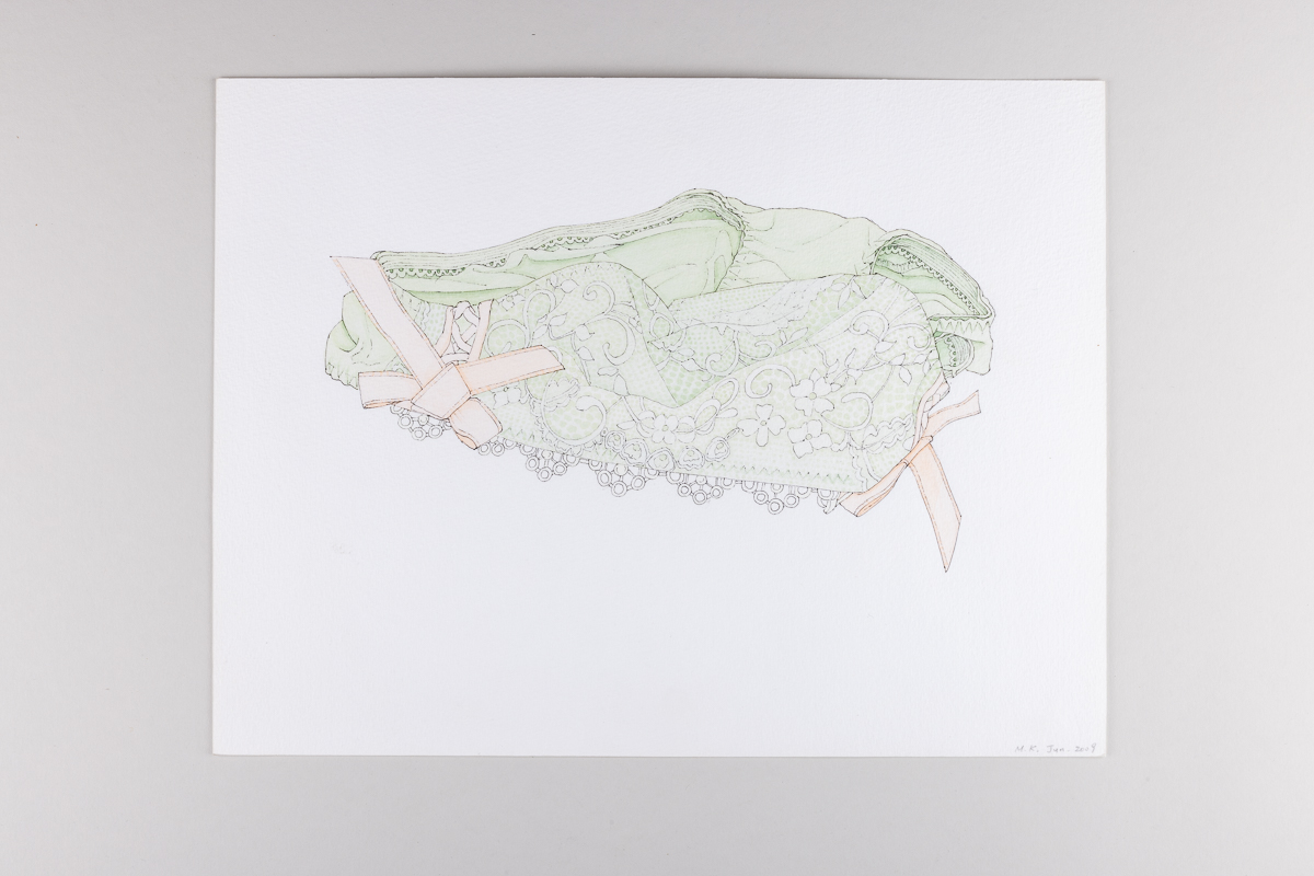 Misaki Kawabe, "Nostalgic Hentai 6," ink and watercolor on paper, 23.0 x 30.0 cm, 2009