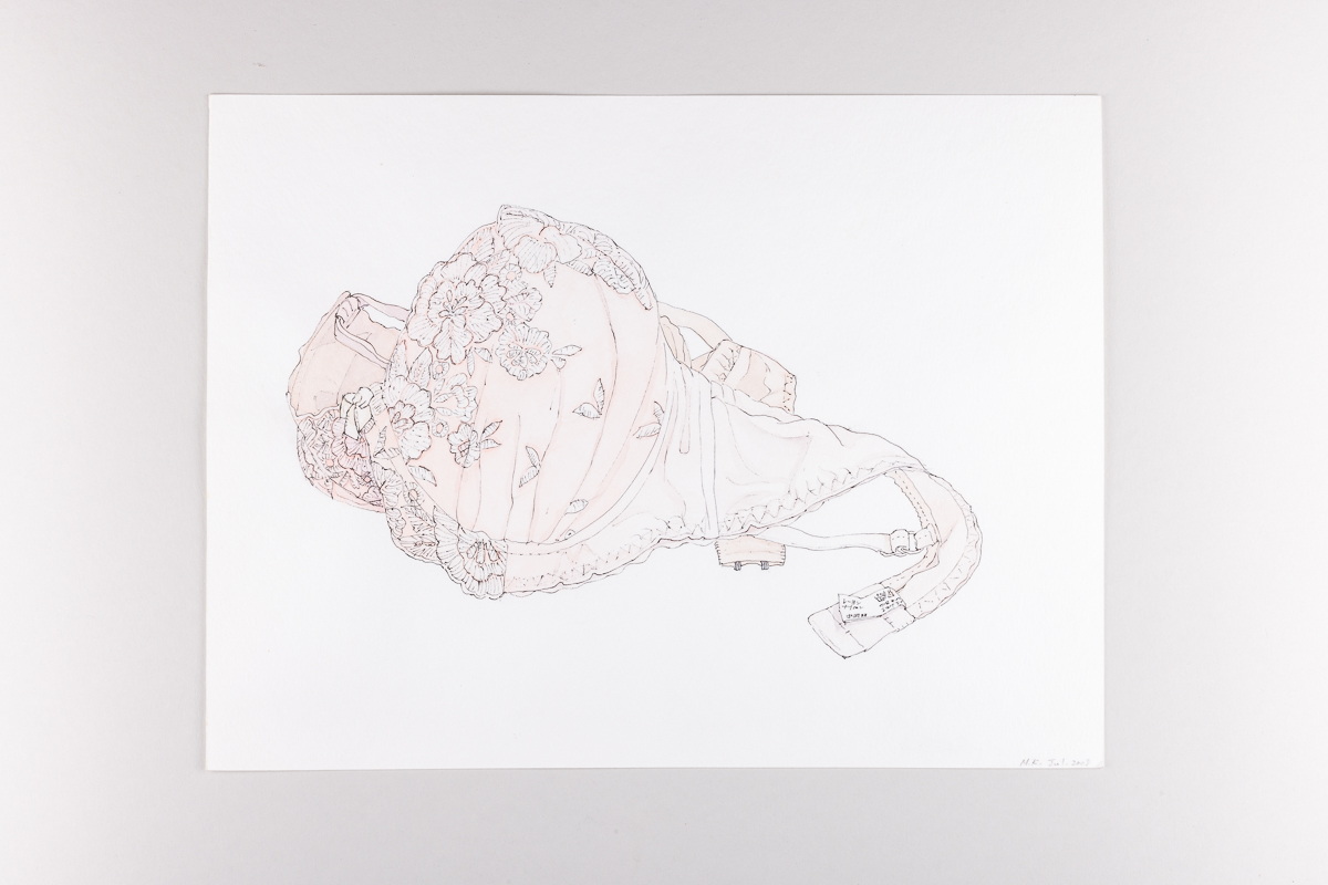 Misaki Kawabe, "Nostalgic Hentai 8," ink and watercolor on paper, 23.0 x 30.0 cm, 2008