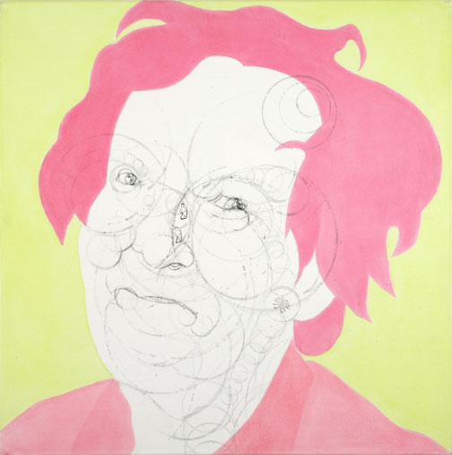 Misaki Kawabe, "Power rangers 3," india ink and oil on canvas, 122.0 x 122.0 cm, 2007