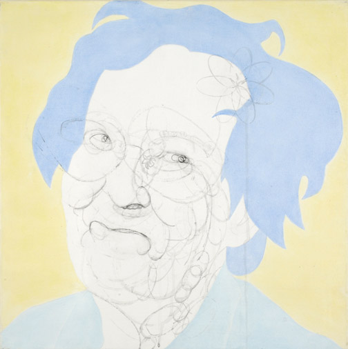 Misaki Kawabe, "Power rangers 4," india ink and oil on canvas, 122.0 x 122.0 cm, 2007